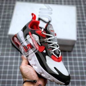 Nike Air Max 270 React Black/White-Iron Grey-University Red