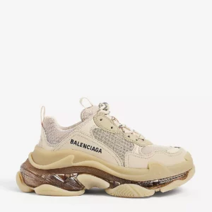 Balenciaga Triple S Leather And Mesh Trainers