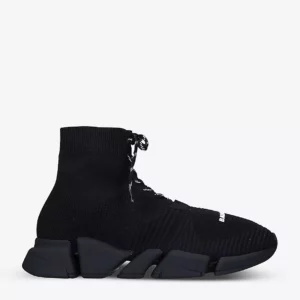 Balenciaga Men's Speed 2.0 Lace-Up Stretch-Knit Trainers
