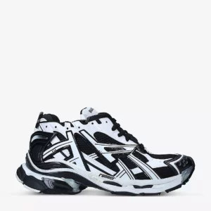 Balenciaga Men's Runner Mesh And Faux-Leather Low-Top Trainers