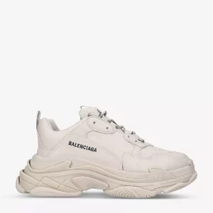 Balenciaga Triple S Lace-Up Faux-Leather Low-Top Trainers