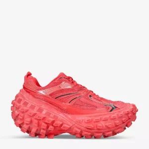Balenciaga Bouncer Tire-Sole Mesh And Shell Low-Top Leather Trainers