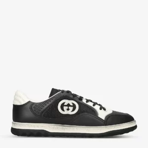 Gucci MAC80 Leather Low-Top Trainers Black