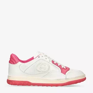 GG MAC80 Leather Low-Top Trainers Pink