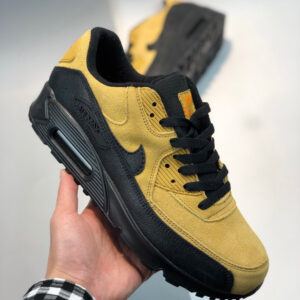 Nike Air Max 90 Essential Black/Wheat Gold-University Red