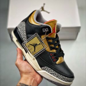 Air Jordan 3 “Black Cement Gold” CK9246-067