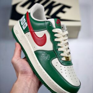 Custom Nike Air Force 1 Low White Green Red