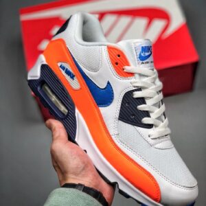 Nike Air Max 90 White/Total Orange/Midnight Navy/Photo Blue
