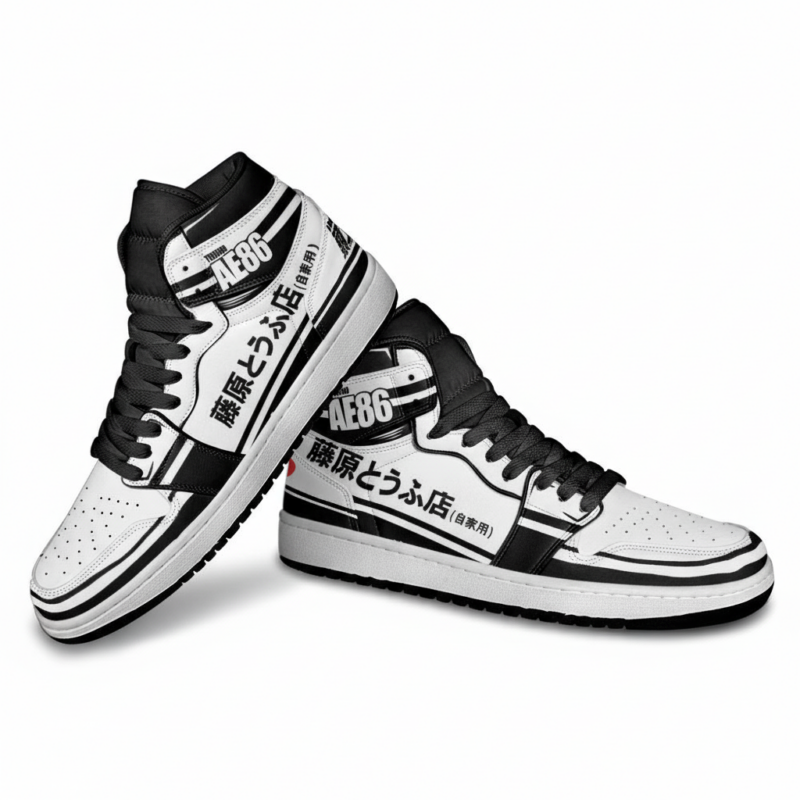 Initial D Style AE86 Fujiwara Tofu Shop Anime Racing Shoes – Streetwear Kicks