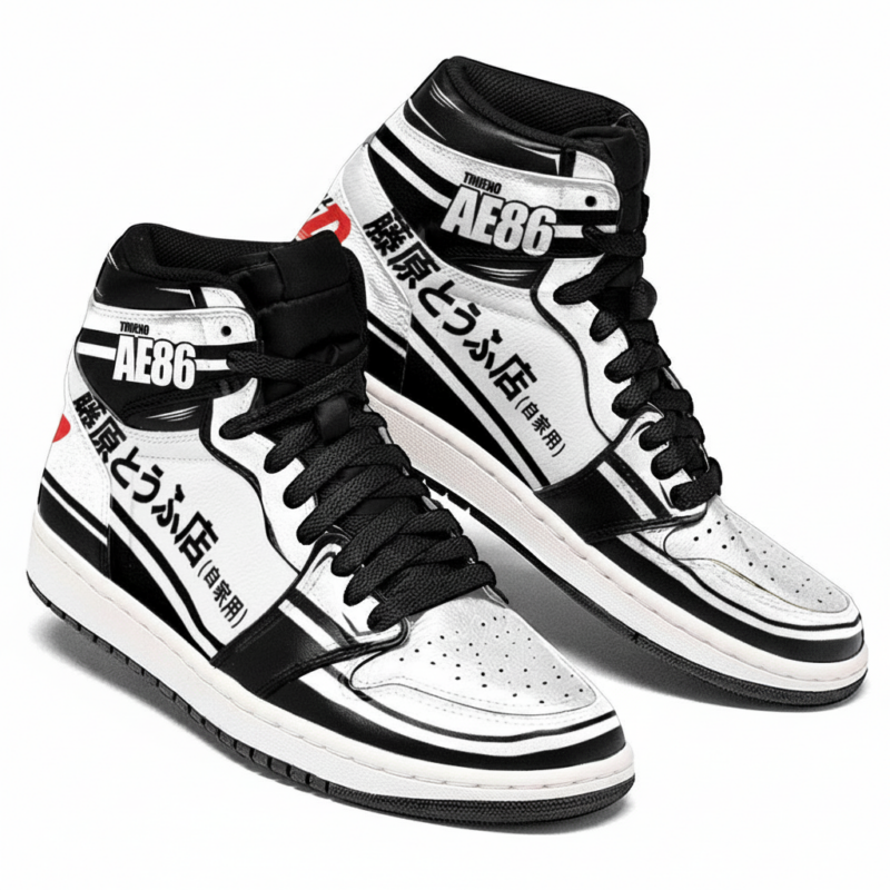 Initial D Style AE86 Fujiwara Tofu Shop Anime Racing Shoes – Streetwear Kicks